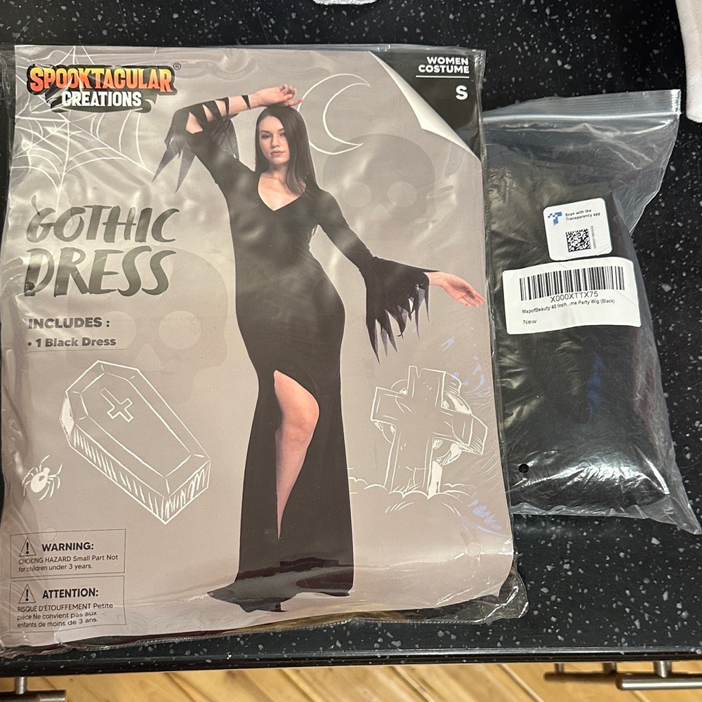 Black Gothic Dress Costume
